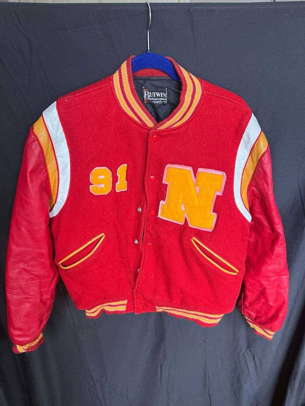 Vintage Butwin Northglenn Band State Marching Champion Varsity Letterman Jacket